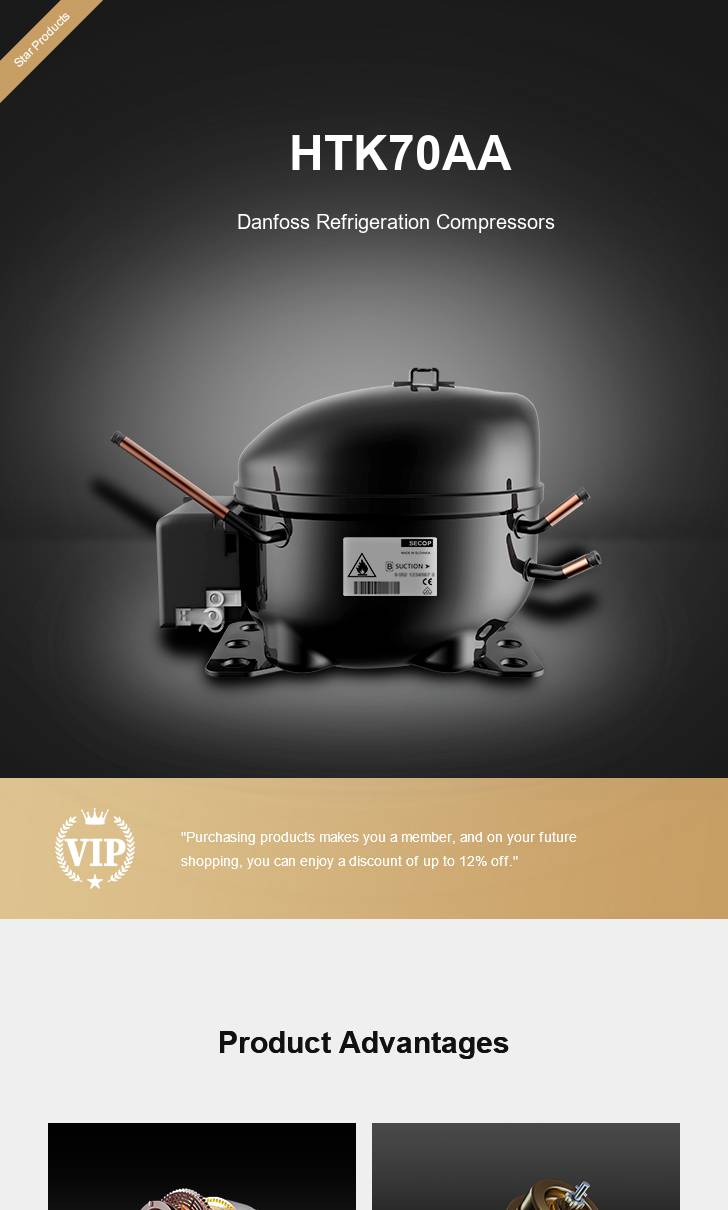 Danfoss Compressor HTK70AA, technical parameters pdf, structure diagram